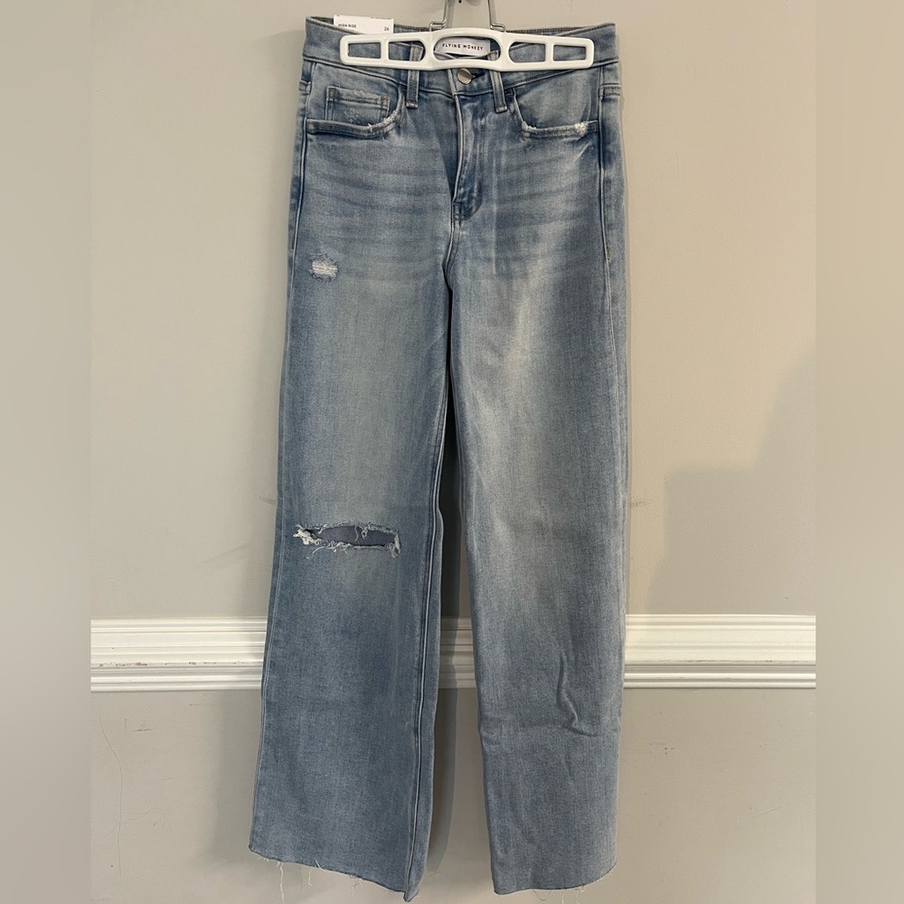 Flying Monkey Wide Leg High Rise Jeans